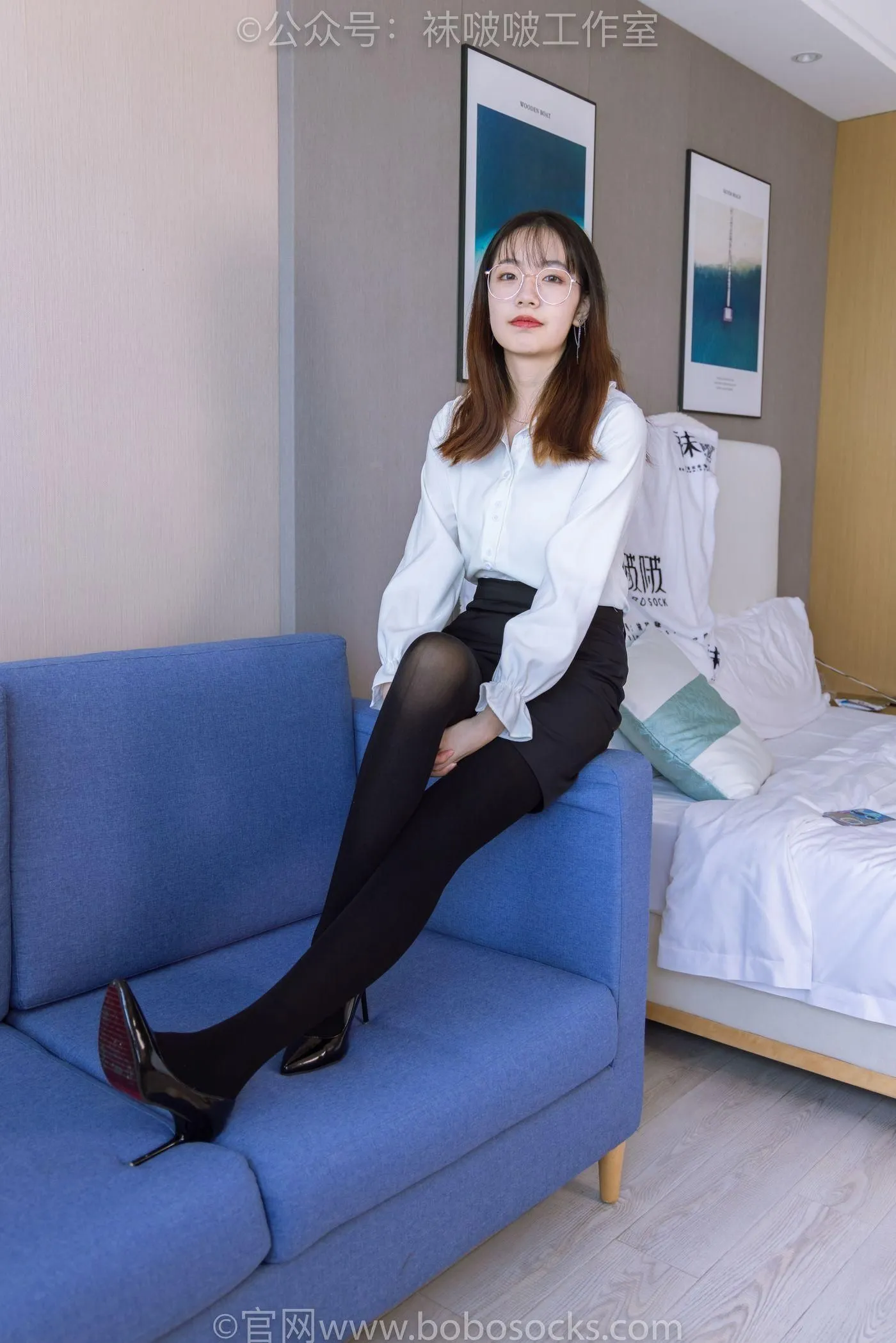 [BoBoSocks袜啵啵]NO.090 小甜豆-高跟鞋、厚黑丝 [140P]插图5